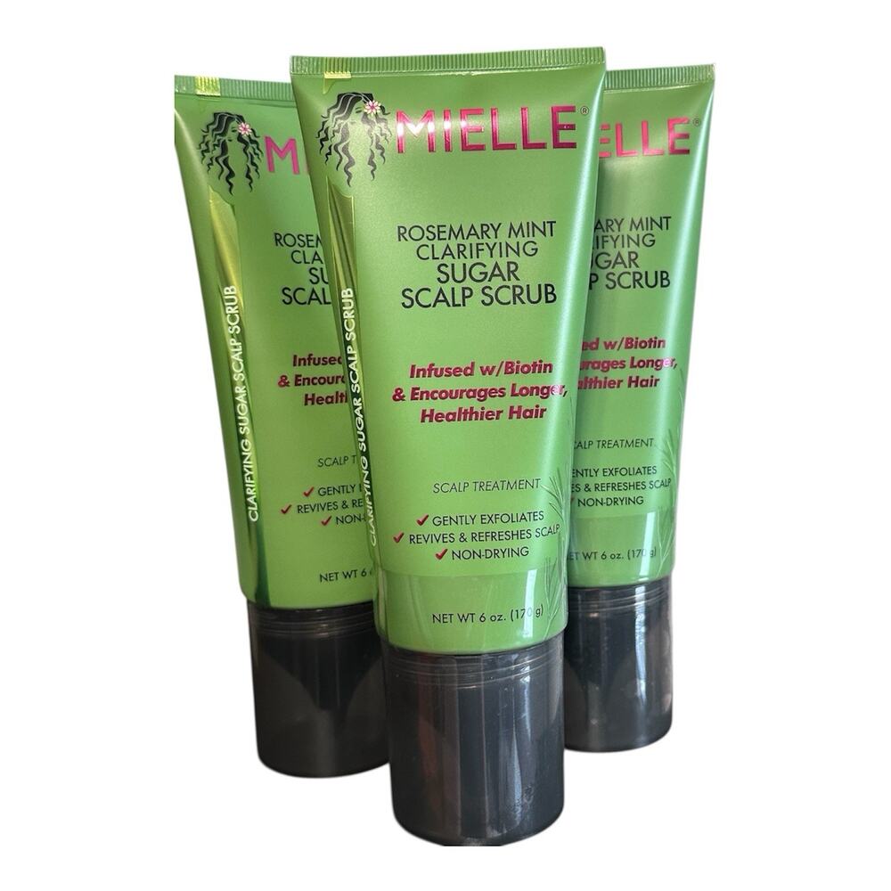 Mielle 3x Rosemary Mint Pre-Shampoo Sugar Scalp Scrub 6 oz